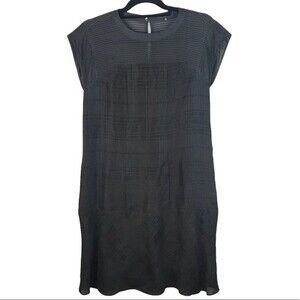 Madewell women’s plaid linen dress size xsmall